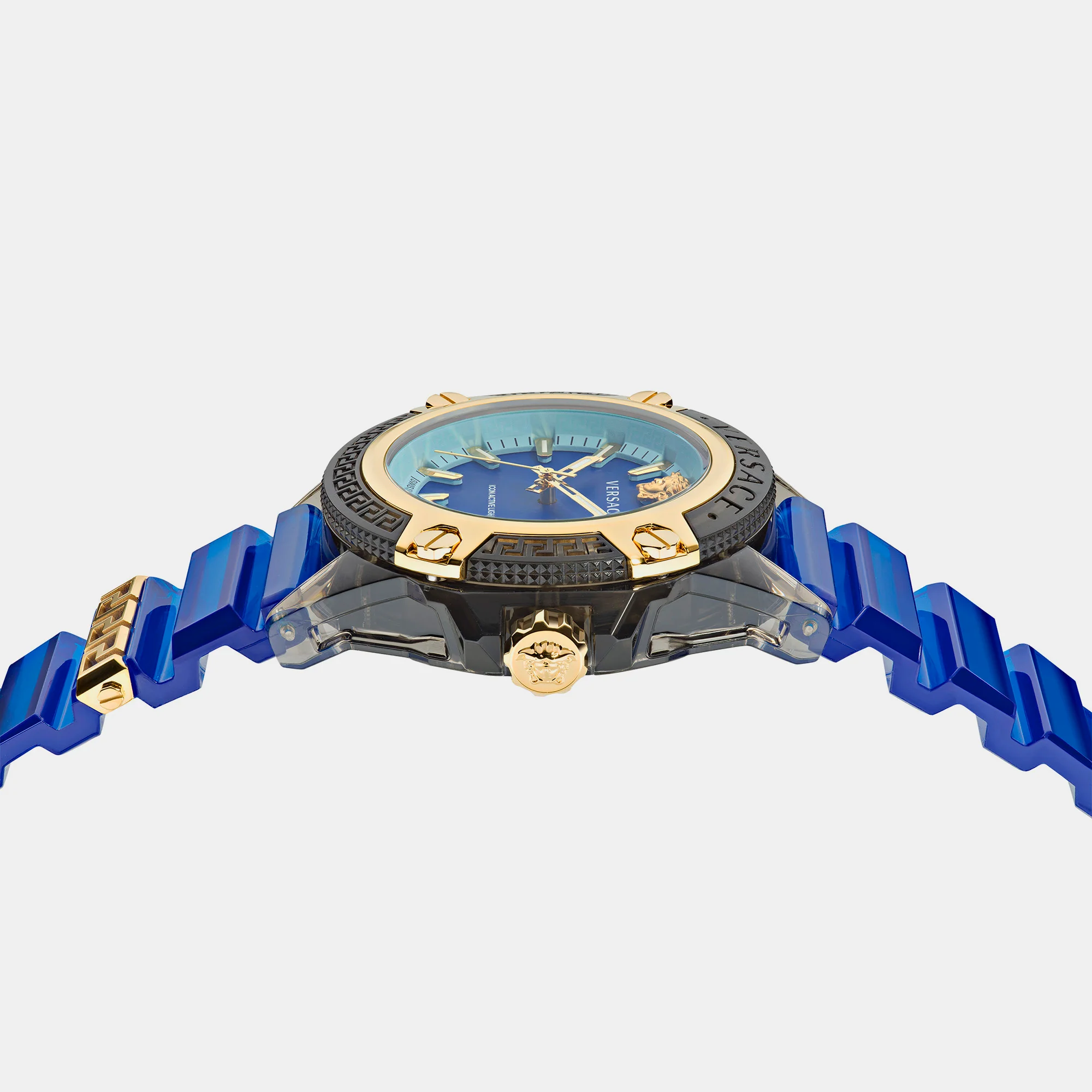 Unisex Quartz Blue Dial Analog Rubber Watch VE6E00323 - Image 3