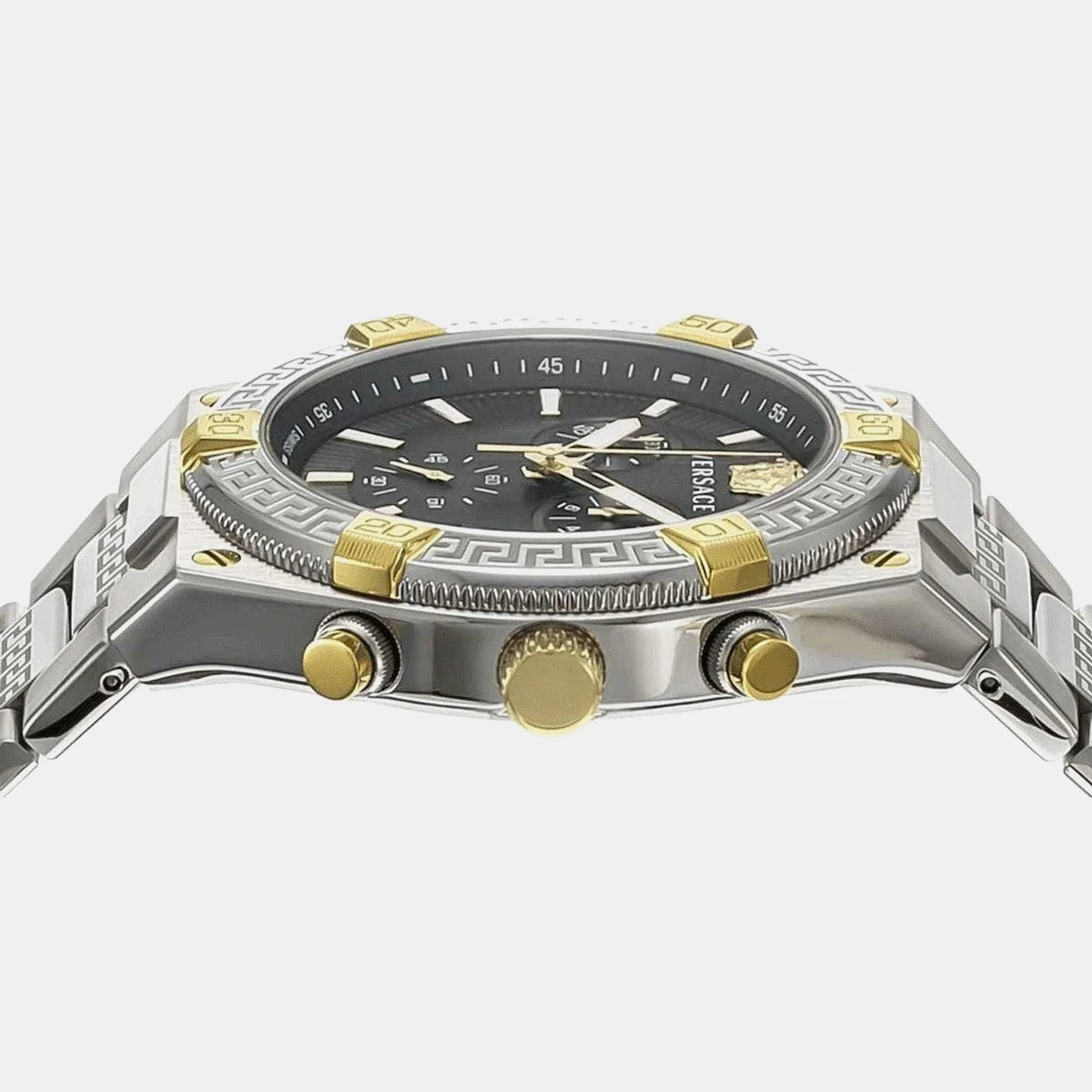 V‑Code Men Quartz Black Dial Chronograph Stainless Steel Watch VESO01123 - Image 2