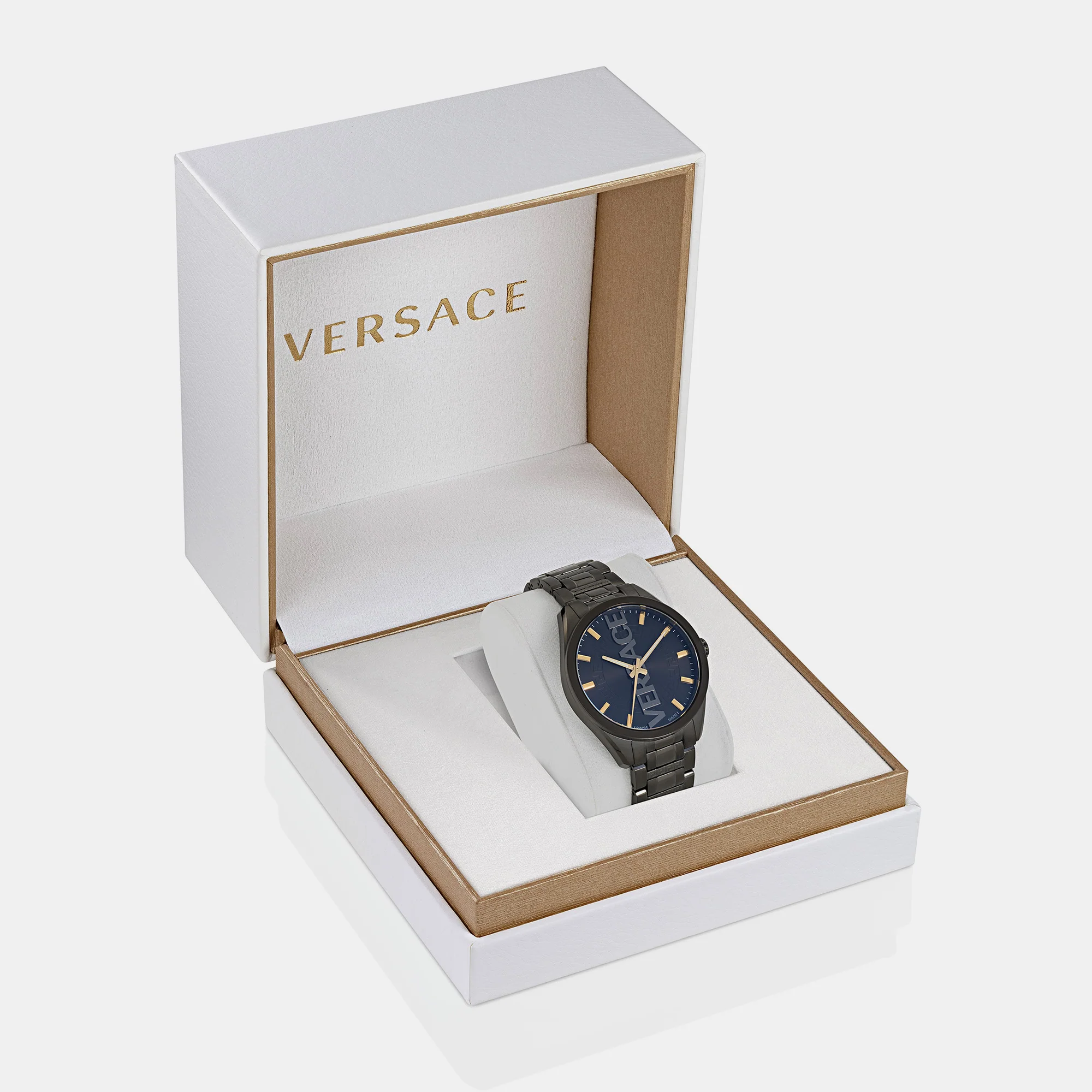 V-Vertical Men Quartz Grey Dial Analog Stainless Steel Watch VE3H00522 - Image 4