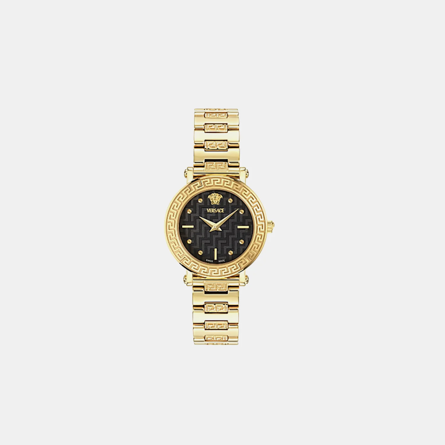 Women Quartz Black Dial Analog Stainless Steel Watch VEKLA0525