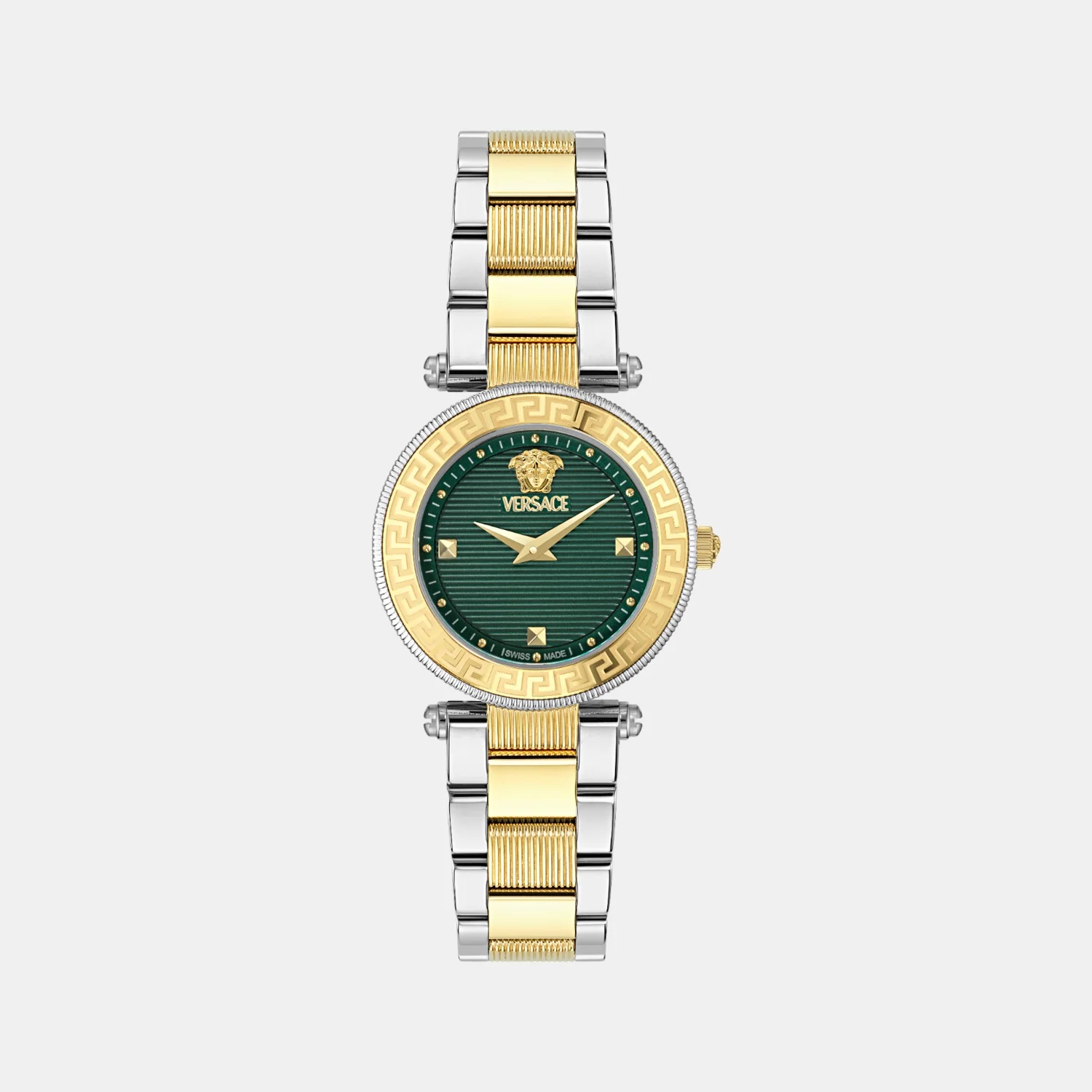 Women Quartz Green Dial Analog Stainless Steel Watch VEBFA0324