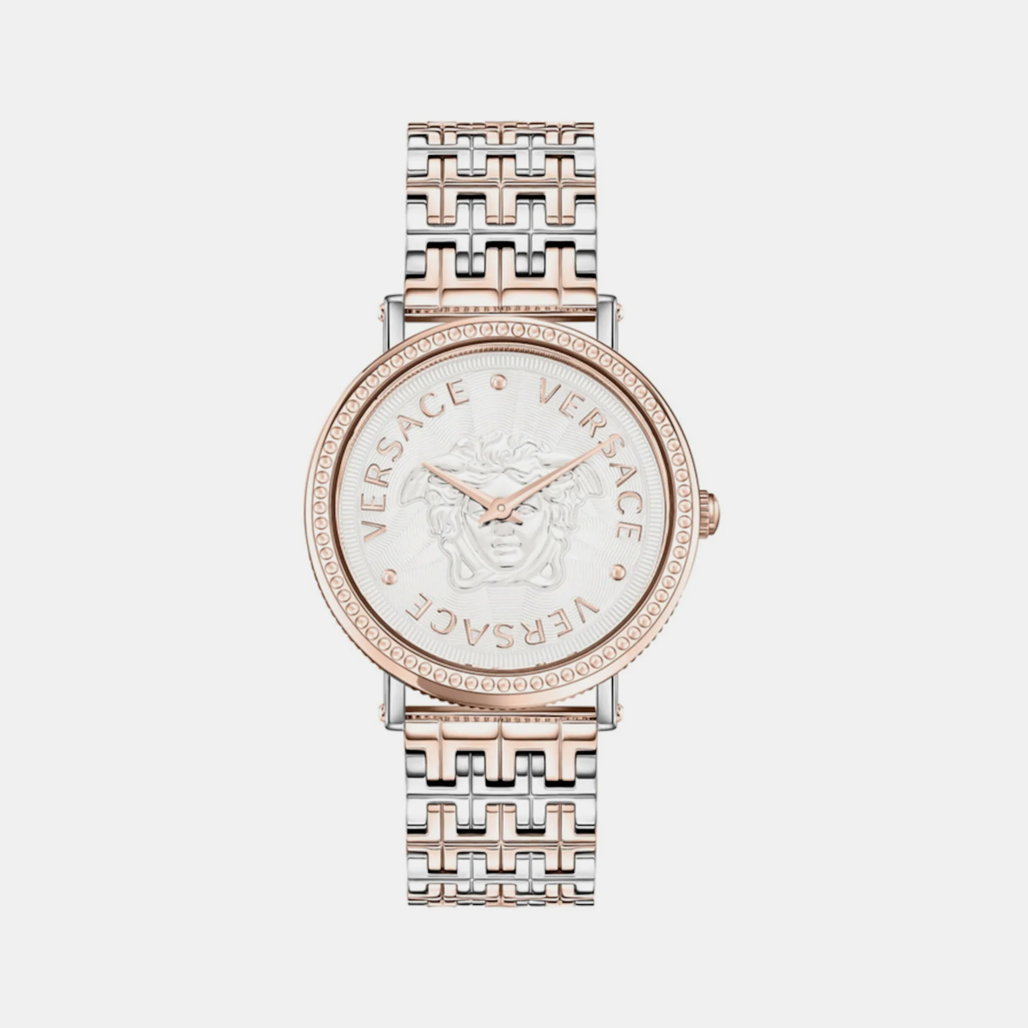 Women Quartz Silver Dial Analog Stainless Steel Watch VEQX00722