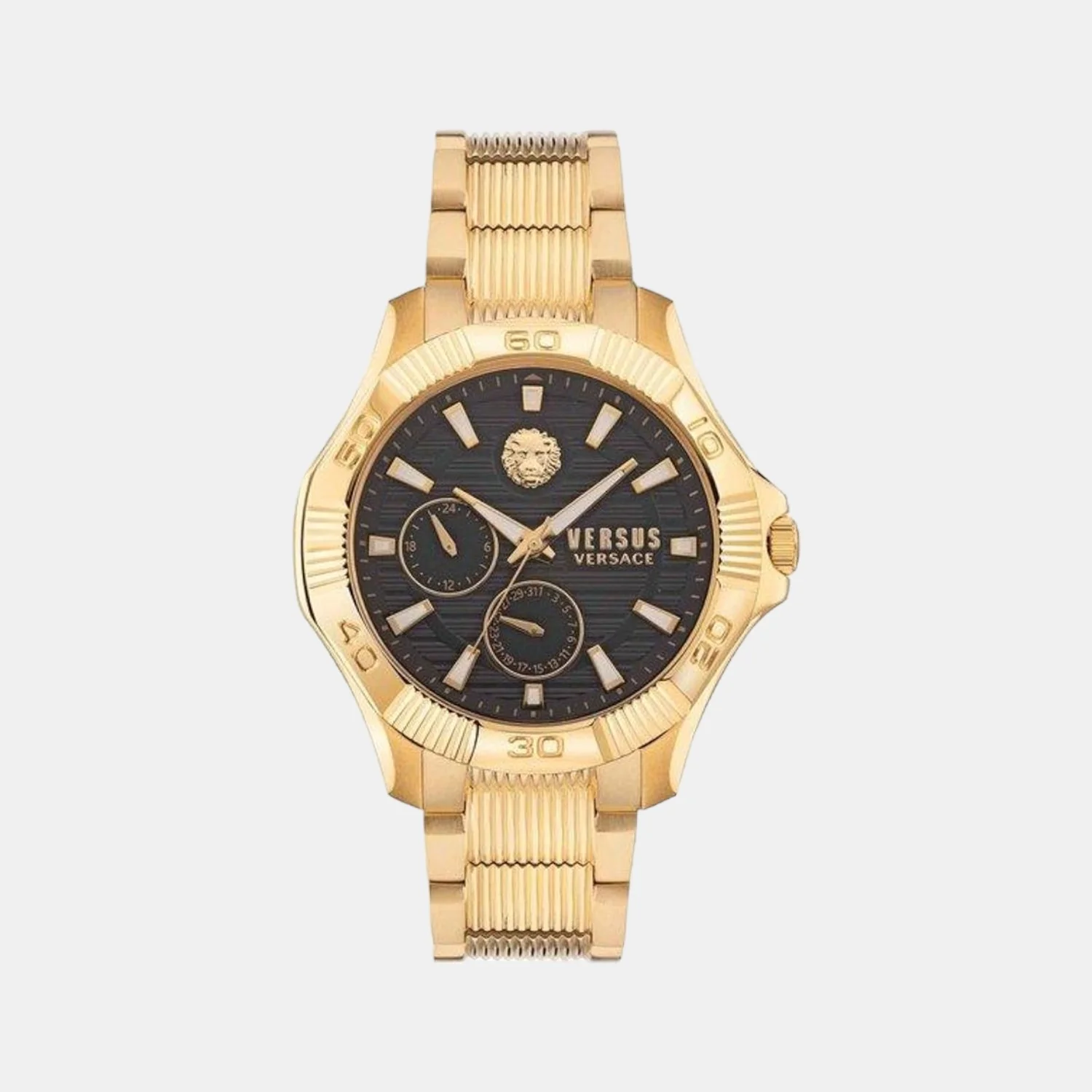 Men Quartz Black Dial Analog Stainless Steel Watch VSPZT0621