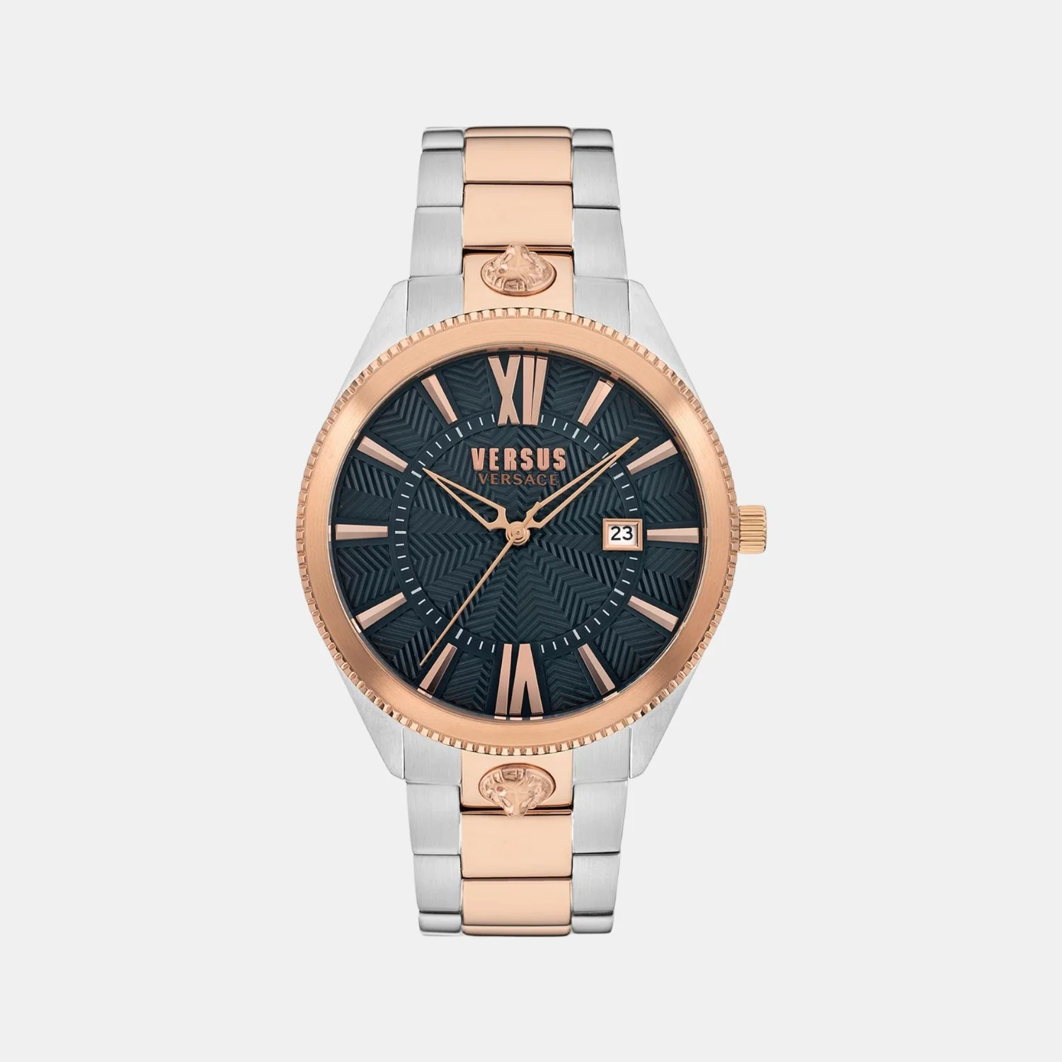 Men Quartz Black Dial Analog Stainless Steel Watch VSPZY0721