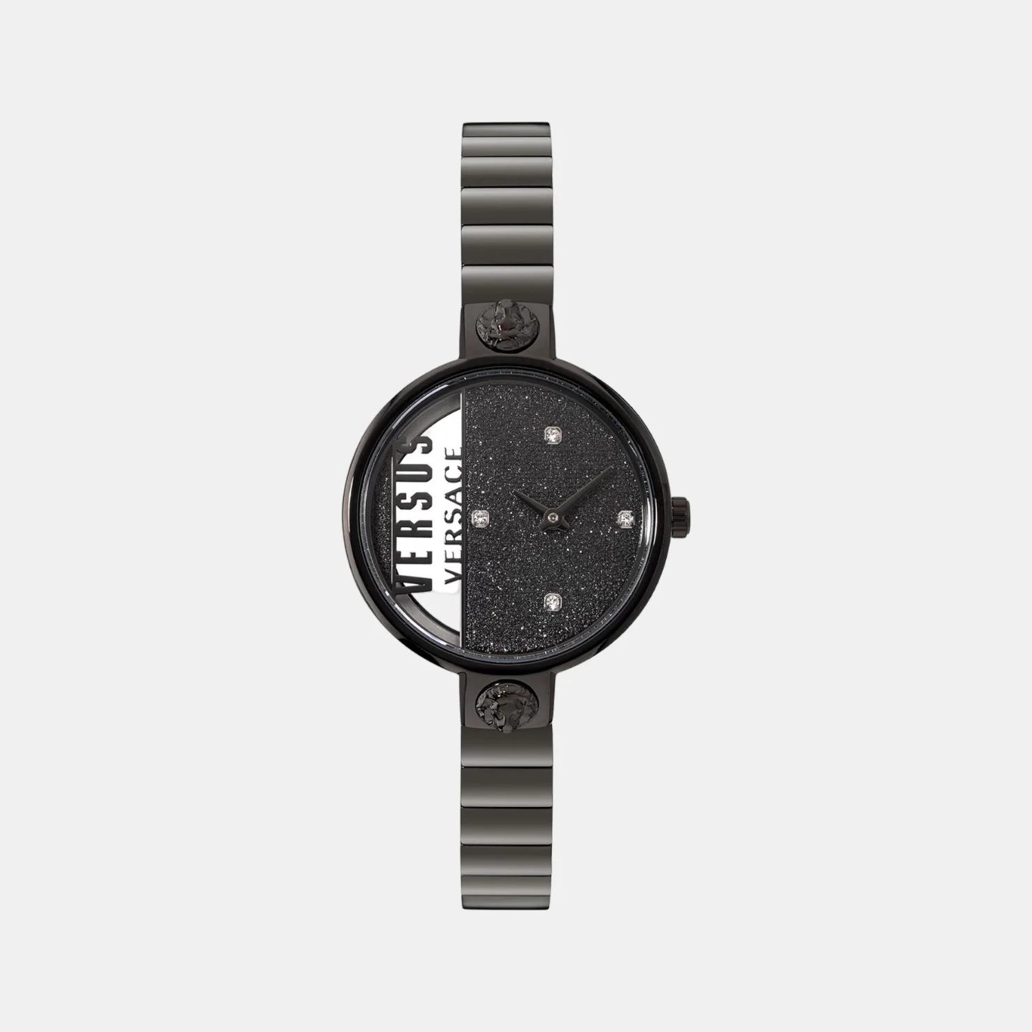 Women Quartz Black Dial Analog Stainless Steel Watch VSPZV0521