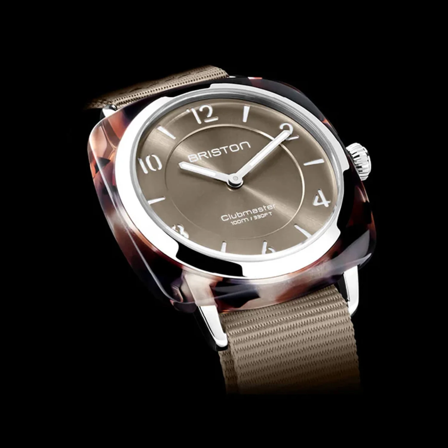Women Quartz Taupe Dial Analog NATO Watch 21536.SA.UBR.30.NT - Image 3